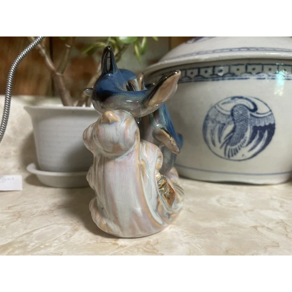Ceramic Dolphins‎ With Coral And Sailing Ship Wheel